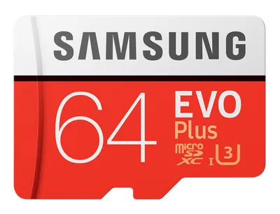 Produktbild von Samsung MB-MC64G, 64 GB, MicroSDXC, Klasse 10, UHS-I, 80 MB/s, 20 MB/s