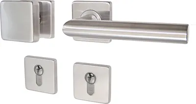 Produktbild von Edelstahl Türbeschlag MO-0010 R WE-PZ DIN Rechts Türklinke Türgriffe