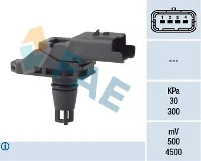 Produktbild von FAE 15132 Ladedrucksensor für FORD Fiesta Mk6 Schrägheck (JA8, JR8) Saugrohr