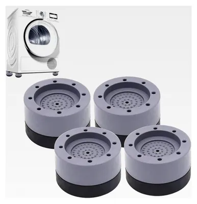 Produktbild von Waschmaschinenfüße Pad Fußpolster 4 Stück Universal Anti-Vibrations Waschmaschinenfüße