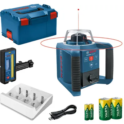 Imagen del producto de Nivel láser rotatorio GRL 300 HV + receptor LR 45 en maletín L-BOXX