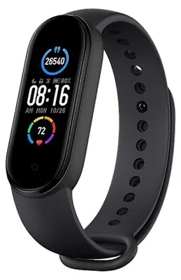 Produktbild von Smart Band 5 Schwarz 1 Stück, 14 Tage Akkulaufzeit, 11 Trainingsmodi, Für Fitness Und Gesundheitsmonitoring