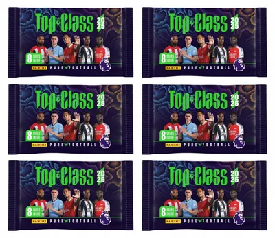 Produktbild von 6-pack of Premier League Top Class 2025 Panini Football Cards