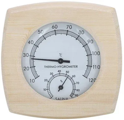 Produktbild von Store_8 - 2-in-1 Sauna-Hygrothermograph - Holzthermometer - Präzise Messungen - Thermometer und Hygrometer - Ideal für die Sauna - Doppelte Anzeige...