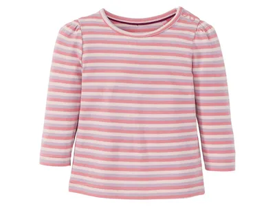 Produktbild von Lupilu Pure Collection Mädchen Langarmshirt 100% Baumwolle Streifen 74-80