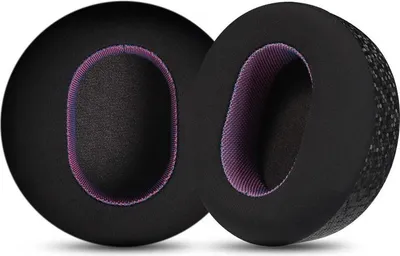 Produktbild von INF Microsoft Surface Headphones 1/2 Ohrpolster, Eisgekühltes Leder, Schwarz-Lila, 2 Stück