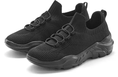 Produktbild von LASCANA ACTIVE Sneaker Halbschuh, Freizeitschuh, Turnschuhe, Slip-On-Sneaker, schwarz Größe 36