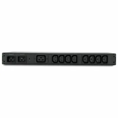 Produktbild von APC RACK ATS, 20A/208V, 16A/230V, C20 IN, (8) C13 (1) C19 OUT, 230 V, 47/63 Hz, 20 A, 230 V, 16 A, Schwarz