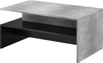 Zdjęcie produktu dla Stolik kawowy BAROS 100x60 jasny beton/czarny