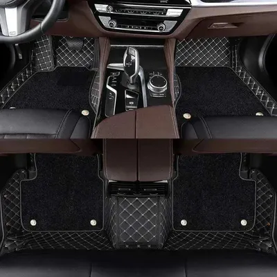 Obrázok produktu pre Podlahové rohože do auta, vyrobené na mieru pre model Kia EV9, odolné a protišmykové, dvojvrstvové
