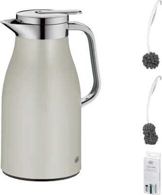 Zdjęcie produktu dla alfi SKYLINE Isolierkanne 1,0l – Vorteilsset mit Reinigungsbürste CLEAN FIX 30 cm