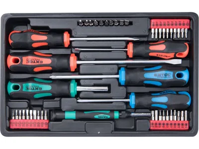 Obrázok produktu pre EXTOL PREMIUM Skrutkovače magnetické s bitmi, 48-dielna sada, CrV
