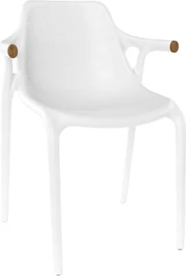 Image de Fauteuil de terrasse en POLYPROPYLENE Blanc pour Exterieur