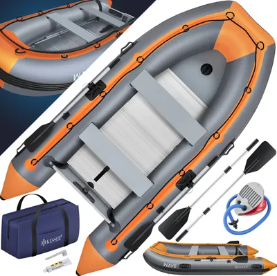 Produktbild von KESSER® Schlauchboot für 4 Personen, motorisierbar, aufblasbares Paddelboot