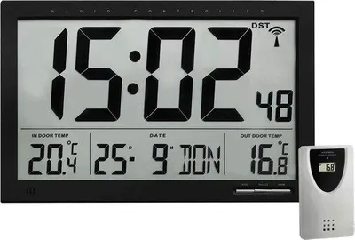 Productafbeelding van Famanu digitale wandklok met LED-display - keukenklok