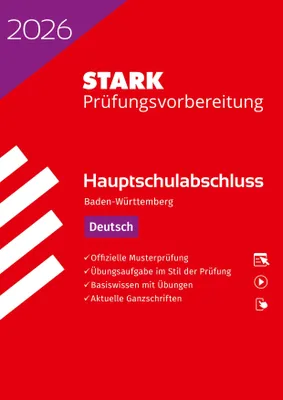 Produktbild von STARK Deutsch - Hauptschulabschluss 2026 BW - Prüfungsvorbereitung, m. 1 Buch, m. 1 Beilage