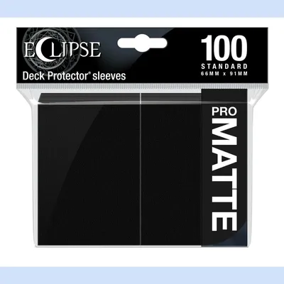 Produktbild von Ultra Pro Eclipse Matte Standard Deck Protector Sleeves (100ct) Stil Jet Black