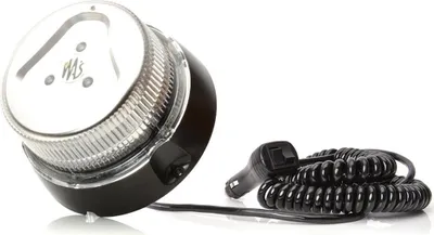 Produktbild von Anzeigeleuchte 852.7 gelb mit Magnetbefestigung, 3m Spiralkabel und Stecker, 12/24V