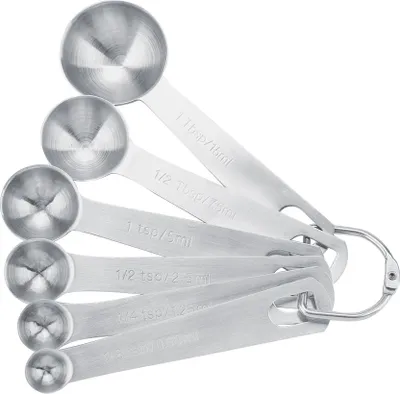 Obrázek produktu pro 6Pcs/Set Stainless Steel Measuring Spoons Cups for Coffee Seasoning Kitchen Cooking Tools