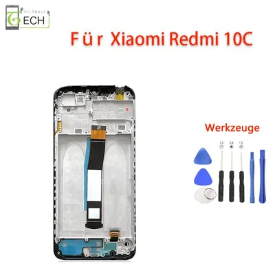 Produktbild von Für Xiaomi Redmi 10C LCD Display mit Rahmen (220333QAG) Touch Screen Bildschirm