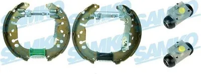 Produktbild von SAMKO Bremsbackensatz Trommelbremse Hinten für OPEL Corsa D Schrägheck (S07) 228mm KEG625