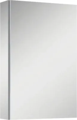 Produktbild von Jungborn Spiegelschrank 406 x 129 x 618 mm grau 1-türig mit einseitiger Spiegeltür und Seitenverspiegelung