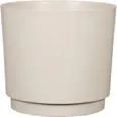 Image de Pot de fleurs rond – GARDEN ID – Plano – Ø 25 – 7 L – H 22 cm – Blanc chaud
