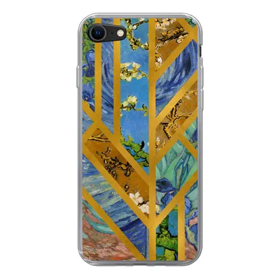 Produktbild von MuchoWow® Handyhülle Schutzhülle Hülle für iPhone SE 2020 Kunst - Vincent van Gogh - Alte Meister Silikon Softcase Handy Hülle - Kartenbesitzer