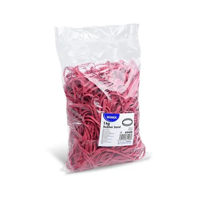 Productafbeelding van Elastiekjes, diameter 8 cm / breedte 4 mm / 1 kg - rood