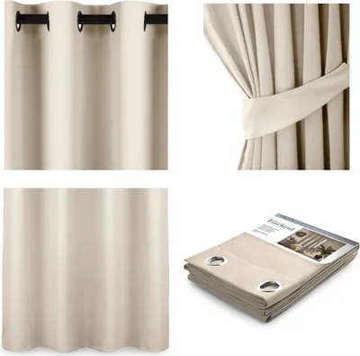 Produktbild von Vorhang Blackout mit Ösen Aufhängung-140x175cm (B x H)Creme