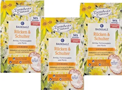 Produktbild von 3 x 60 g Badesalz Rücken & Schulter
