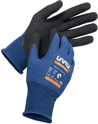 Produktbild von uvex Schutzhandschuh athletic lite ESD blau, schwarz Gr. 7