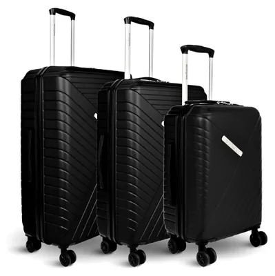 Produktbild von 3-teiliges Hartschalenkofferset in Schwarz