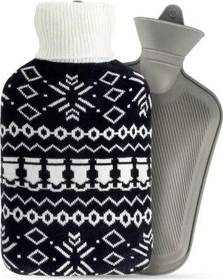 Image de Vilde | Bouillotte avec housse - 1,8 l - Bouillotte moelleuse - Housse en fourrure douce - Lavable