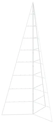Image de Arbre de Noël en métal vidaXL KUOPIO, 210 cm, acier, blanc