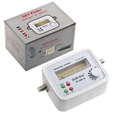 Imagen del producto de Localizador de satélite DUR-line SF 2450 W con funda protectora de goma, color blanco
