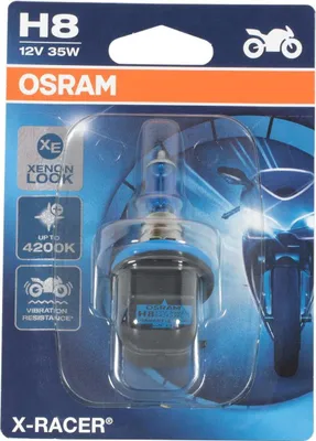 Produktbild von Osram 64212XR-01B X-RACER H8 Halogen-Motorradscheinwerferlampe, Einzelblister (1 Stück)