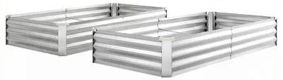 Immagine prodotto di Aiuola rialzata - 180 x 90 x 30 cm - Alluminio zincato - Argento