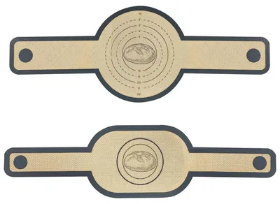 Produktbild von Silikon Backmatte Backunterlage Ofenmatte - 2 Stück - Mit langem Griff - Grau - Wiederverwendbar