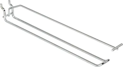 Obrázek produktu pro chromovaný bezpečnostní háček s přípravou na cenovky - 30 cm