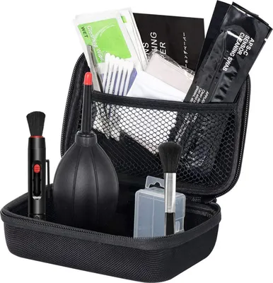 Produktbild von Professionelles Kamera-Reinigungsset, Sensor-Reinigungsset mit Luftgeblaese, Reinigungstupfer, Reinigungsstift, Reinigungstuch fuer die meisten Kameras, Mobiltelefone und Laptops