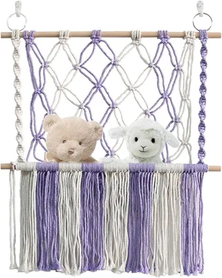 Produktbild von Handgefertigte Spielzeugkiste aus Baumwollseil, Plüschdekoration 55×60 cm für Zuhause, Schlafzimmer, Wohnzimmer