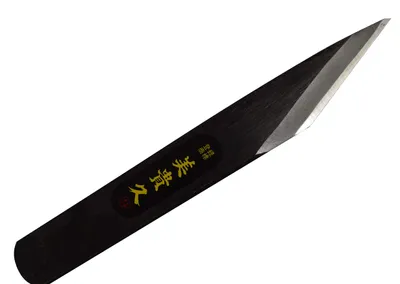 Kiridashi-Messer, handgeschmiedet, 24 mm, schwarz, rechtshändig