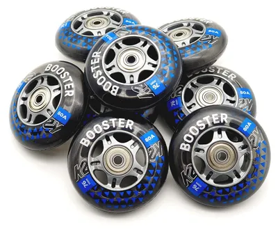 Obrázok produktu pre Skate kolieska 76 mm/80A - Sada 8 kusov