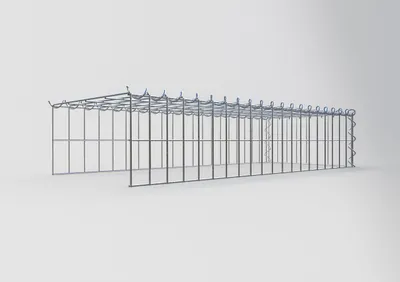 Produktbild von Anbaugabione Typ 4 100 cm x 20 cm x 40 cm (L x H x T), Maschenweite 5 cm x 10 cm, Spirale