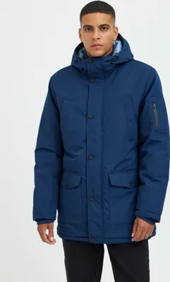 Produktbild von Blend BHOuterwear Herren Winterparka Parka Winterjacke mit Kapuze Druckknöpfe Rippbündchen Regular fit
