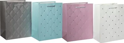 Produktbild von Dekorative Tasche PL-6, mittelgroß, vergoldet, Pastell-Mix – Panorama