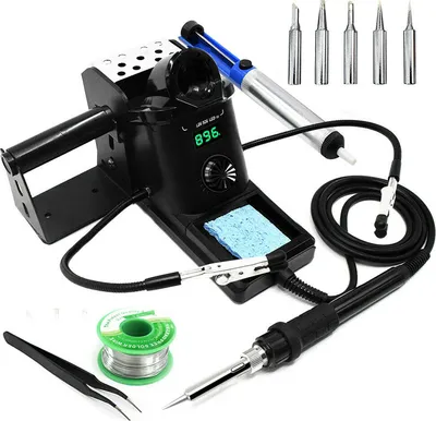 Obrázek produktu pro Digitální nastavitelná pájecí stanice Pájecí železo Pájecí cín Pájecí houba LED displej 480°C 60W