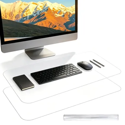 Produktbild von Solidchoice – Transparente Unterlagenablage, 80 x 40 cm, rutschfest