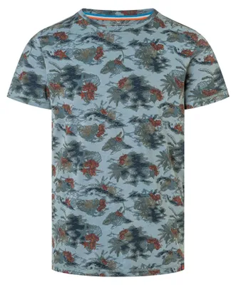 Produktbild von Timezone Kurzarm Rundhals T-Shirt floraler Print geradem Schnitt Größe: L